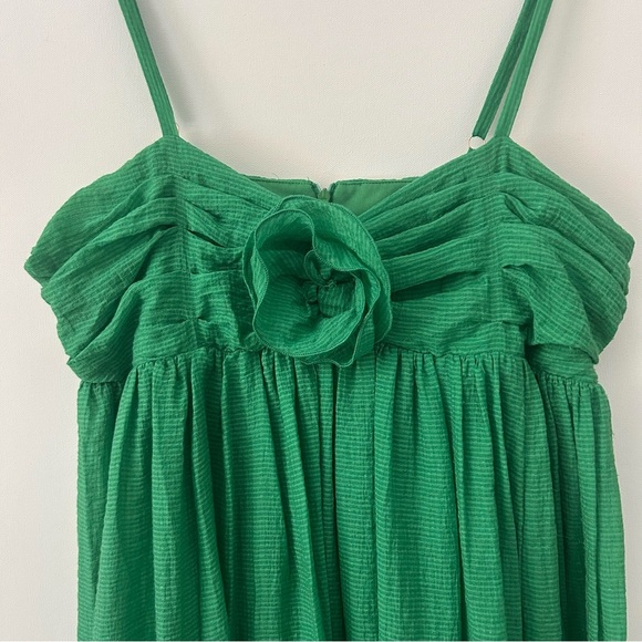 Taylor Rosette Mini Dress Garden Girl Whimsy Darty Rush Green NWOT Size 10 - Picture 3 of 15